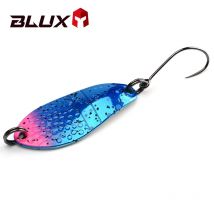 BLUX Richiamo di Pesca 3g Mini Cucchiaio di Metallo Area Trota Ottone Colorato Esca di Rame D'acqua Dolce Flusso Affrontare per Chub Pesce Persico Salmone
