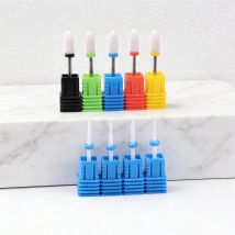 LadyMisty Ceramic Nail Drill Bit Milling Cutter For Manicure Pedicure Nail Files Buffer Nail Art Equipment Accessory