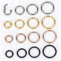 1Pc 316L Stainless Steel Nose Ring Septum Piercing Nose Clip Hoop For Women Men Ear Cartilage Pircing Earring HelixCliker Ring