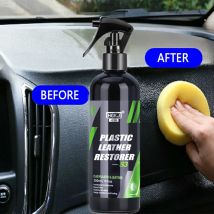 Restaurador de plástico para Interior de coche, 300ML, líquido, Spray para asiento de cuero, restauración de capa, cera, producto para el cuidado del coche, renovador de plásticos HGKJ S3