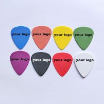 Personalized Delrin Standard Shape Guitar Picks  Customized Acetal POM 351 Shape Thickness 0.5mm 0.73 1.14 2.0mm Guitar Plectrum