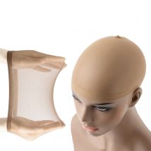 Dehnbare Mesh-Perückenkappen, 2, 10, 12, 20 Stück/Packung, hellbraun, farbige Perückenkappen, Haarnetze, Webart, Haarnetze für Cosplay, täglicher Gebrauch