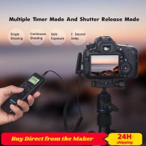 AODELAN TRS-1 Timer Remote Control Shutter Release For Canon Nikon Sony Panasonic Olympus Cameras Bulb shooting, Delay Timer