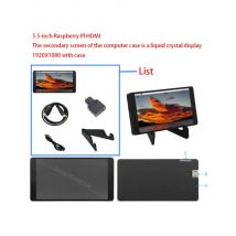 5.5-inch Raspberry PI HDMI computer PC case secondary screen LCD monitor 1920X1080 with casing