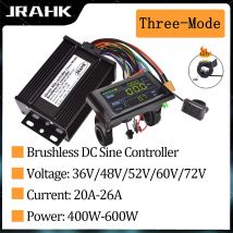JRAHK 36V-72V 400W-600W BLDC Elektrische Fahrrad Sinus Controller Zubehör Elektrische Roller Controller + Große Bildschirm Display Kit