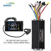 36V 48V 60V 40A 1000W 1500W 2000W Ebike Bürstenlosen Motor Drive Controller SW900 Farbe LCD Kit für Elektrische Mountainbike Roller