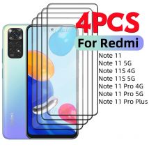 4/3/2/1PCS Pełna osłona szklana do Redmi Note 11 Szkło Xiaomi Redmi Note 11 Szkło 9H HD Screen Protector Redmi Note 11 Pro Plus 11S