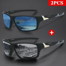2 Teile/satz Karos Mode Sonnenbrillen für Männer Sport Radfahren Gläser MTB Fahrrad Wandern Camping Golf UV400 Brille Fahren Brillen