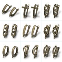 1 paar NEUE Antike Bronze Ohrringe Erkenntnisse Für DIY Frau Schmuck Ohrring Haken Zubehör Handgemachte Herstellung Liefert Großhandel