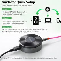 Drahtlose Wifi Musik Audio Streamer Empfänger Audiocast M5 DLNA Airplay Adapter Multi Room Streaming für Spielen M5 PPlay