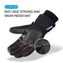 Autumn Winter Outdoor Men and Women Cycling Thickened Ski Gloves Cold Resistant Insulation Sports Touchscreen Motorbike Gloves