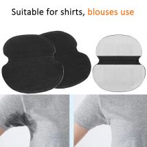60 pezzi di imbottiture per il sudore ascellari in tessuto non tessuto abbigliamento ascellare imbottiture per il sudore nero