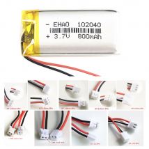3,7 V 800mAh Lithium-Polymer-Lipo-Akku jst Stecker für MP3-E-Book Bluetooth-Lautsprecher LED-Licht rekorder