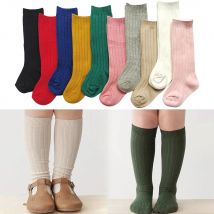 New Baby Stockings Spanish Boys And Girls Cotton Sock Long Soft Striped Children's Knee High Socks Kids School Uniform Socken
