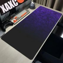 Lila Wellen-Mauspad Abstraktes Design Schreibtischunterlage Kunst-Mauspad mit Rutschfester Gummibasis Genähter Rand Schreibtischunterlage für die Arbeit