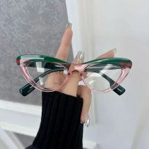 Fashion Trendy Cat Eye Eyeglasses Frames Women Men Transparent Clear Brand Designer Optical Colorful Frame Oculos