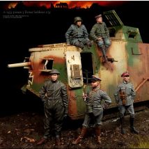 1/35 Resin Soldier Modellbausatzfigur farblos und selbst zusammengebaut A-1353