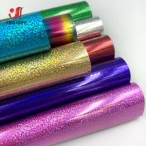 19 "x 39" Holographic Sparkle Heat Transfer vinile HTV Iron-On t-shirt Cut Film fai da te per l'artigianato che fa segni abbigliamento borse Decor