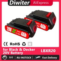 18V 4000mAh For Black & Decker BL2018 Replacement 20V Battery Max Lithium LBXR20 LB20 LBX20 LST220 LB2X4020 Cordless Tools
