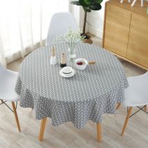 Round Tablecloth Cotton Linen Plain Table Cloth Cover For Home Dining Tea Obrus Tafelkleed mantel de mesa adorn Party picnic