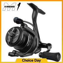 HANDING Kołowrotek grafitowy M1, 12kg Max Drag, 9 + 1 BB, 5,2: 1 Przełożenie, do wszystkich celów, stal nierdzewna Finesser