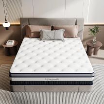 Vesgantti 11 inch Mattress with Breathable Foam and Individually Pocket Spring - Medium, Luxury Box Top Collection