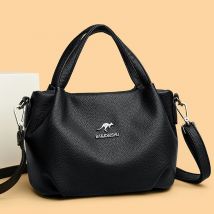 Damen-Taschen aus weichem Leder mit Griff oben, luxuriöse Designer-Handtasche, einfarbig, Damen-Schulter-Crossbody-Tasche und Geldbörse für Pendler