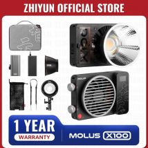 ZHIYUN oficial MOLUS X100 100W COB luz LED fotografía iluminación al aire libre foto/video Shooting luz de bolsillo portátil de mano