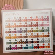 Eleanuos gelee gel polieren 48pcs gemischte mode nackt halb transparent semi permanent uv led clear coat gel nagels alon kit 15ml
