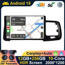 Android 15 Drahtlose Carplay & Auto Auto Radio Für Volvo S60 V60 2008-2020 Multimedia Navigation GPS-Player Stereo WIFI + 4G Kopf Einheit