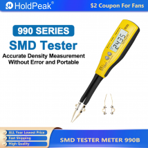 Tester per Componenti SMD HoldPeak – Misuratore Digitale di Resistenza/Capacità, Multimetro Professionale per Valore Relativo HP-990B/990A
