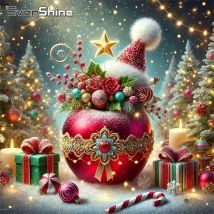 Evershine Diamond Painting Apple Winter Suitable For Beginners Diamond Mosaic Christmas Tree DIY Embroidery Home Decor