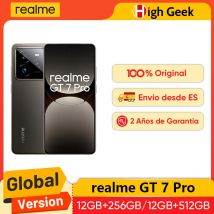Versión Global realme GT 7 Pro 5G Smartphone Snapdragon 8 Elite AI Ultra-clear Snap Cámara RealWorld Eco² Display 6500mAh Batería 120W Charge NFC AI Smartphone