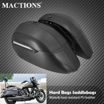 Universelle klassische Motorrad-Harttaschen, Satteltaschen und robustes Montageset für Kawasaki, Honda, für Harley Touring Softail
