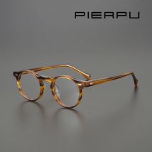 Montatura per Occhiali da Vista Vintage Rotonda in Acetato per Uomo, Modello Gregory Peck OV5186, Occhiali da Vista per Donna, Occhiali alla Moda