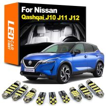 Zoomsee Interior LED For Nissan Qashqai J10 J11 J12 2007-2019 2020 2021 2022 Canbus Vehicle Bulb Indoor Dome Map Trunk Light Kit