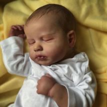 50CM realistyczne wykończone Bebe Reborn silikonowa tkanina winylowa lalka LouLou ręcznie robiona zabawka dla dziewczynek prezent na boże narodzenie