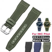 Nylon Canvas für IWC Pilot Armband Männer Frauen Ersetzen Armband Sport Strap Zubehör Militär Handgelenk Mit Werkzeuge 20mm 21mm 22mm