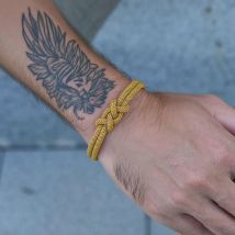 Einzigartiges handgefertigtes chinesisches Knoten-Glücksschnur-Armband für Männer, abnehmbare Schnalle, geflochtenes Armband, Neujahrsfest, Geschenk für Familie, Joias