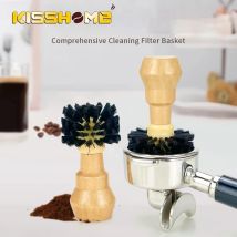 Kaffee bürsten reiniger Massivholz Sieb träger Korb Reinigung Barista Staub werkzeuge Espresso maschine Zubehör Home Cafe Waren