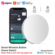 Bezprzewodowy przełącznik scen ZigBee Tuya, przycisk, automatyzacja scenariuszy, kontroler, zasilany bateryjnie, inteligentne urządzenie łączące