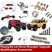 Huangbo Ren R1001 Kletter auto Differentials chloss verbesserte Teile Messing Ruder Lokomotive Shell Winde Zubehör Komplett set