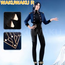 AUF LAGER Caitlyn Cosplay Kostüm Anime Arcane Cosplay【S-3XL】WakuWakui-R Frauen Uniform Caitlyn Arcane Staffel 2 Halloween LOL