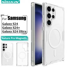 Nillkin Magnethülle für Samsung Galaxy S24 Ultra / S24+ / S24, kompatibel mit Magnetzubehör, Airbag-Design mit vier Ecken
