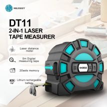 Mileseey DT10 / DT11 Laser-Teleskop-Messband 2-in-1 Digitaler Entfernungsmesser mit Sturzsicherem LCD-Display, Magnetischer Haken