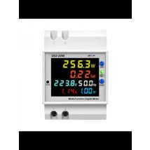 Tuya WiFi Intelligent Digital Display Electricity Meter DIN-Rail Multi-function Power Factor Frequency Voltage And Current Meter