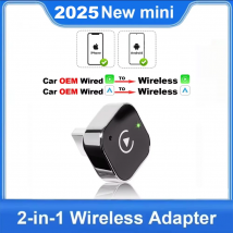 Nuovo Super Mini Carplay AI Box cablato a CarPlay wireless/Android Auto 2in1 Box 5GHz WiFi5 per CarPlay cablato originale al 99%/auto automatica