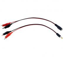 Krokodilklemme Zu DC Power Stecker Stecker Adapter Stecker 25CM Test Führt Draht DC 5,5*2,1mm Clips Krokodil Männlich Weiblich Verbinden