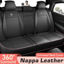 Karcle Nappa Auto Leder Sitzbezüge Komplettes Set Surround Bottom Autositzkissen Langlebiger Autositzbezug Autozubehör Teile