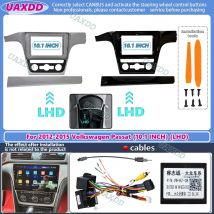 10.1Inch Car Frame Adapter Fascia Android Radio Dash Fitting Panel For Volkswagen Passat B6 2012-2015 canbus box cable harness